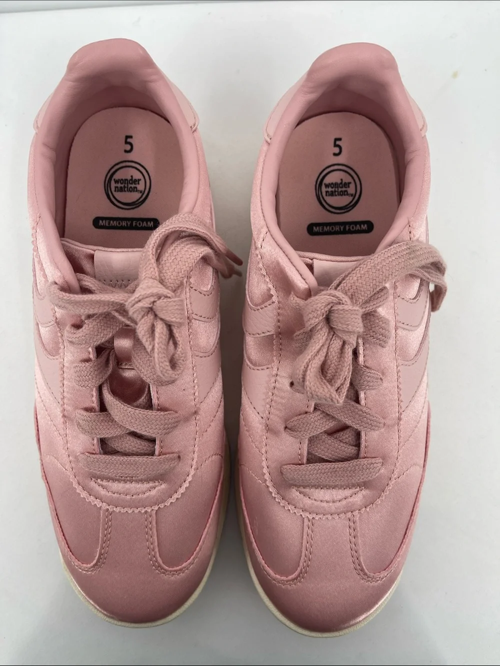 WONDER NATION Pink YOUTH Casual Sneakers SIZE 5
